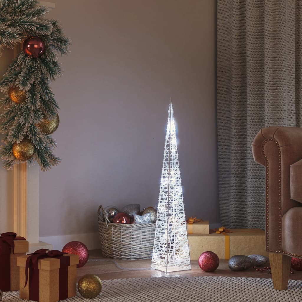 Vidaxl Light Cone Dekorative LED 60 cm Acrylkalt weiß