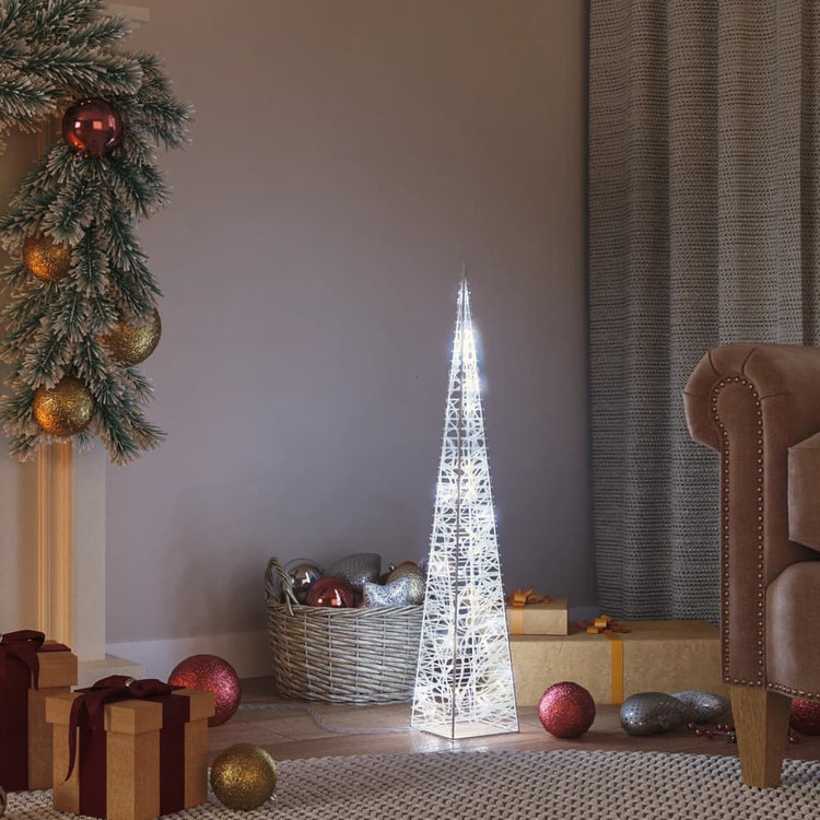 Vidaxl Light Cone Dekorative LED 60 cm Acrylkalt weiß