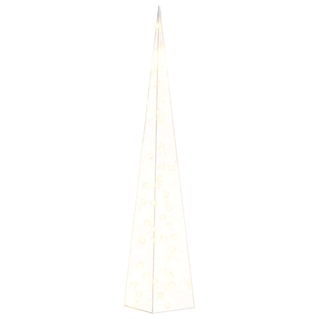 Vidaxl Light Cone Dekorative LED 90 cm Acryl warmes Weiß