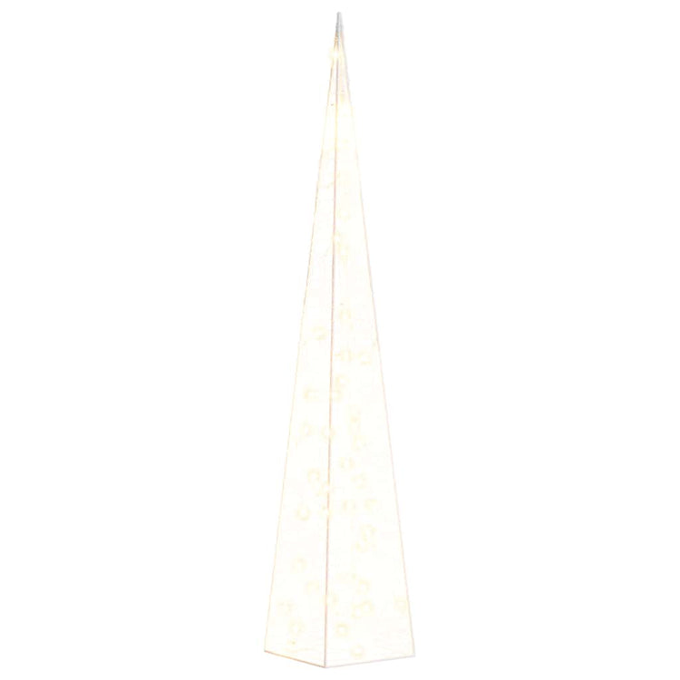 Vidaxl Light Cone Dekorative LED 90 cm Acryl warmes Weiß