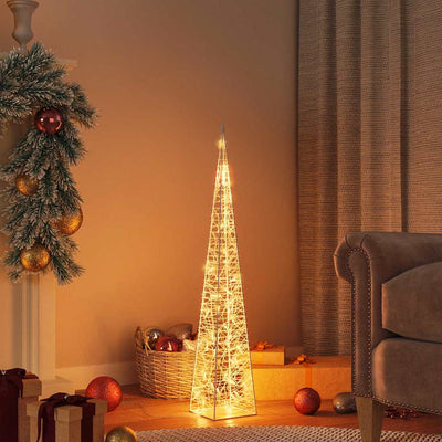 Vidaxl Light Cone Dekorative LED 90 cm Acryl warmes Weiß