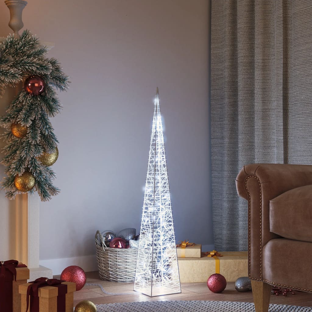 Vidaxl Light Cone Dekorative LED 90 cm Acrylkalt weiß
