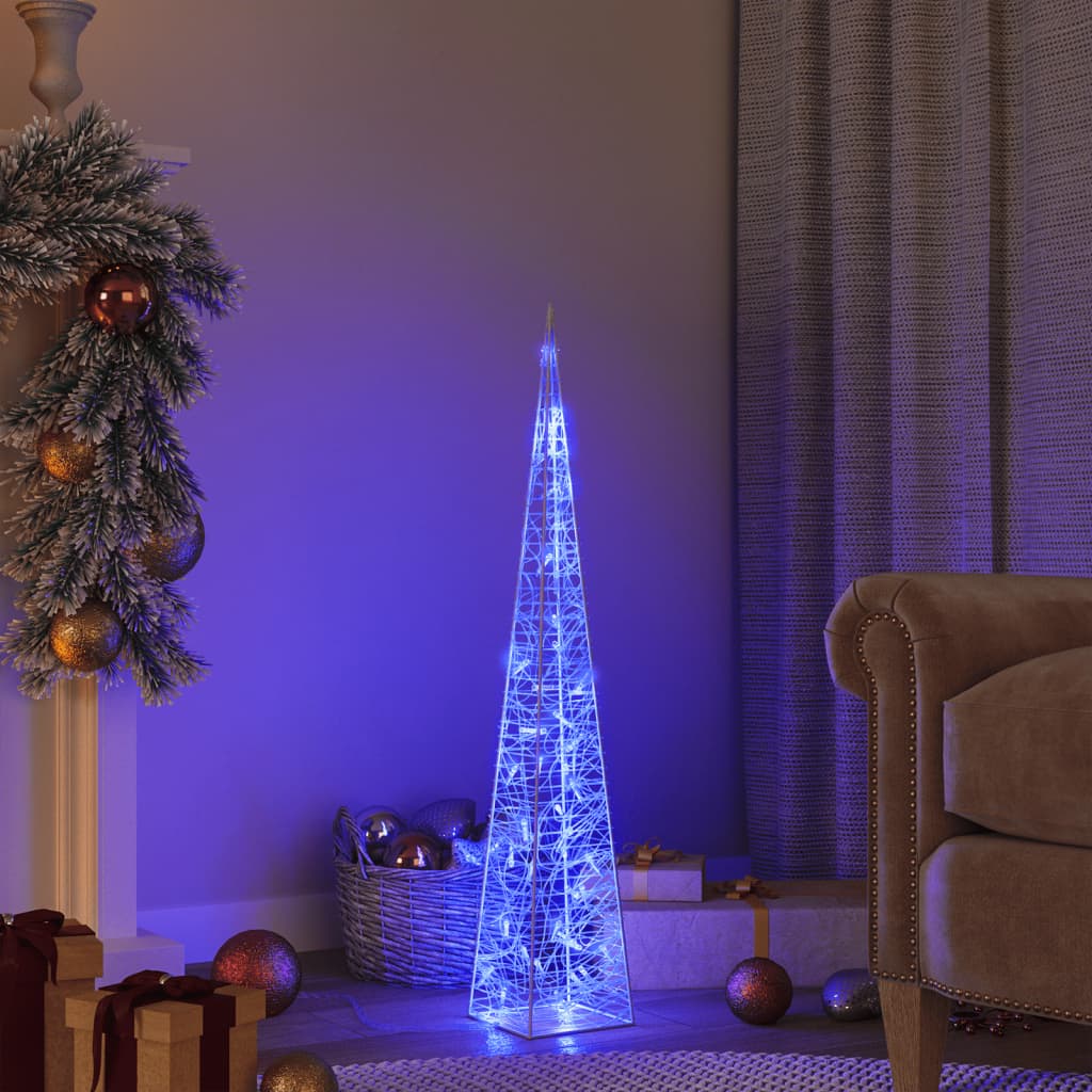 Vidaxl Light Cone Dekorative LED 90 cm Acrylblau