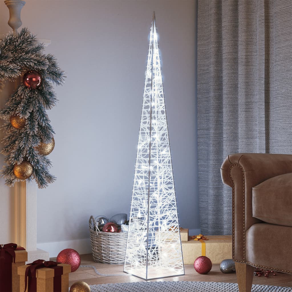 Vidaxl Light Cone Dekorative LED 120 cm Acrylkalt weiß