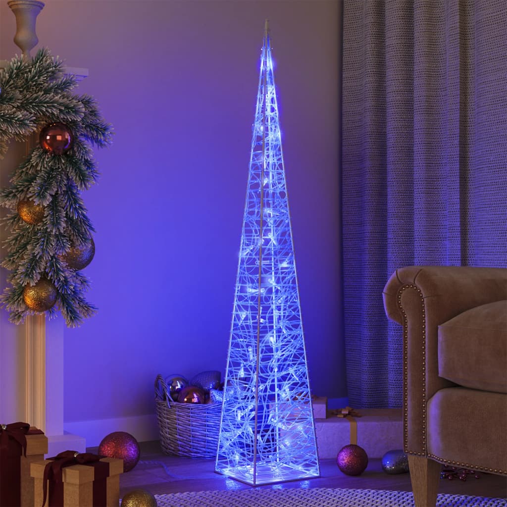 Vidaxl Light Cone Dekorative LED 120 cm Acrylblau
