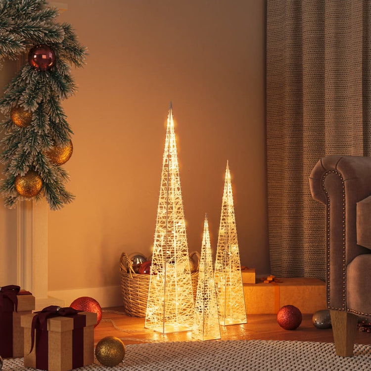 Vidaxl Licht: Dekorative LED 30 45 60 cm Acryl warmes Weiß