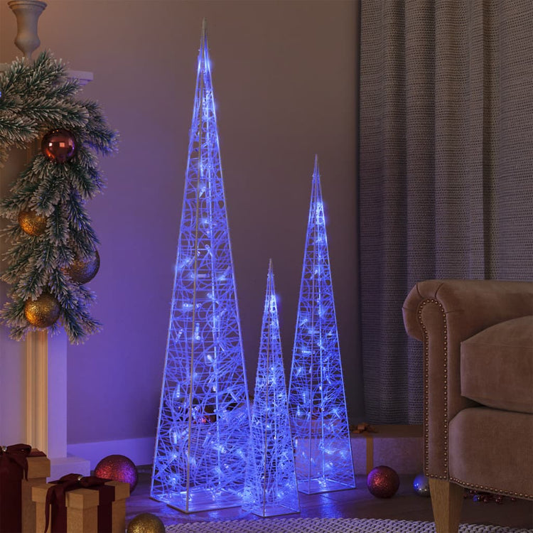 Vidaxl Light: Dekorative LED 60 90 120 cm Acrylblau
