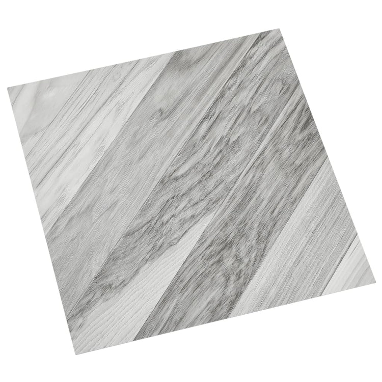 VIDAXL Dielen 20 St. Selbstadhäsiv 1,86 m² PVC gestreiftes Grau