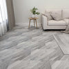VIDAXL Dielen 20 St. Selbstadhäsiv 1,86 m² PVC gestreiftes Grau