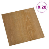 Vidaxl Dielen 20 St. Selbstadhäsiv 1,86 m² PVC Brown - afbeelding 2