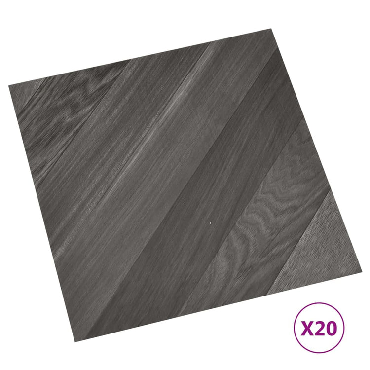 Vidaxl Dielen 20 St. Selbstadhäsiv 1,86 m² PVC gestreiftes Grau