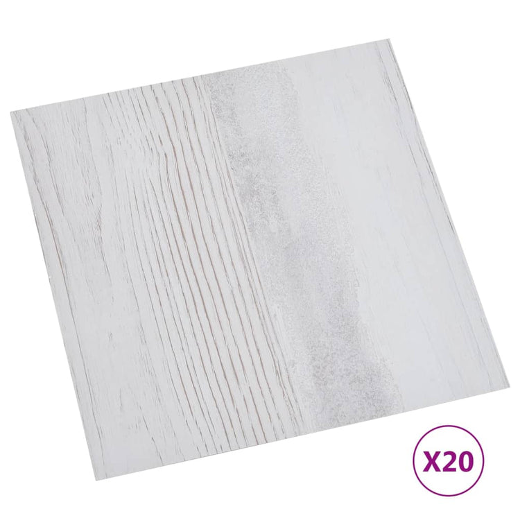 Vidaxl Dielen 20 St. Selbstadhäsiv 1,86 m² PVC Hellgrau
