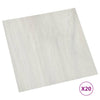 VIDAXL -Dielen 20 St. Selbstadhäsiv 1,86 m² PVC Cream -Colored