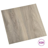 VIDAXL -Dielen 20 St. Selbstadhäsiv 1,86 m² PVC Taupe - afbeelding 2