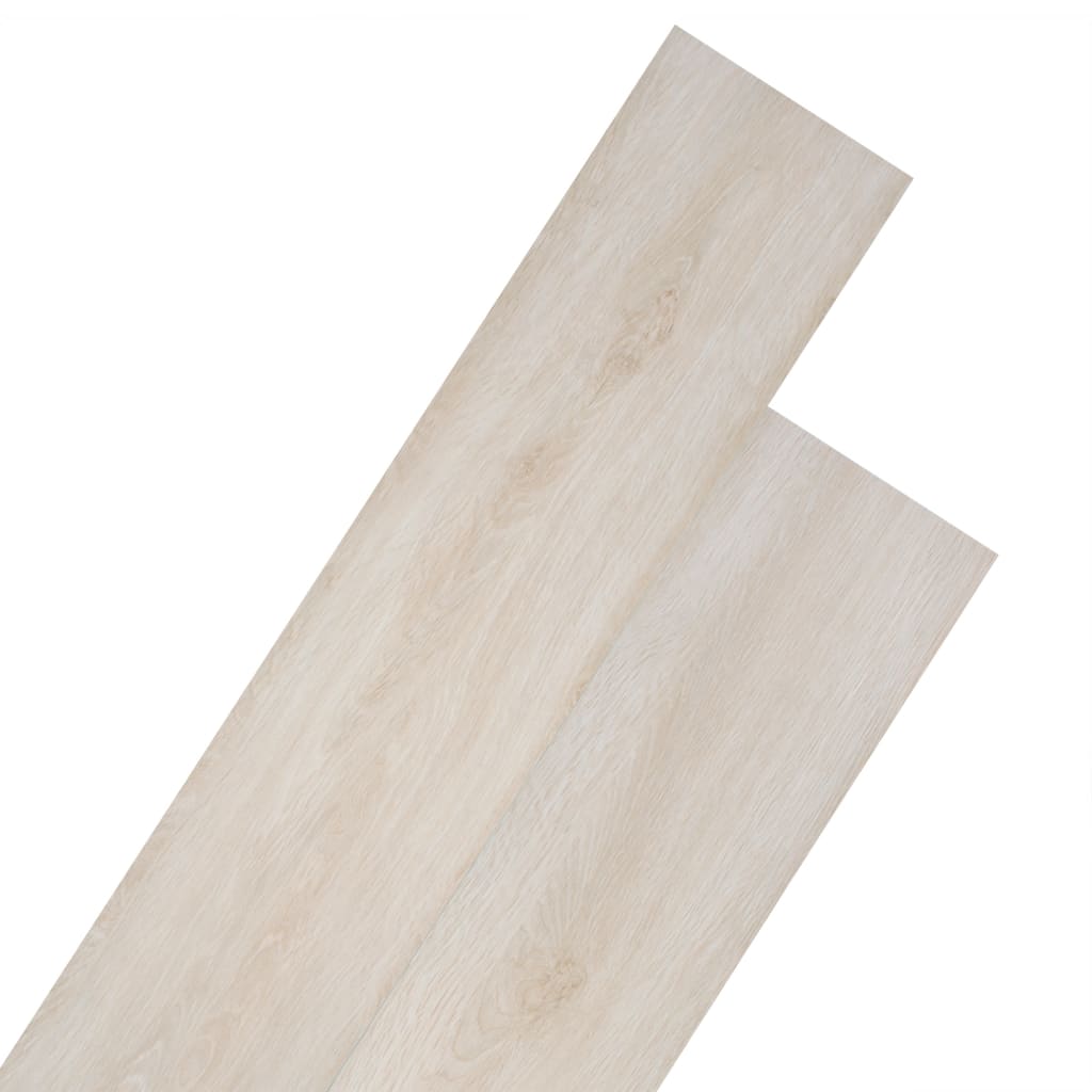 Vidaxl Dielen selbst -adhäsiv 5,21 m² 2 mm PVC Classic White Eiche