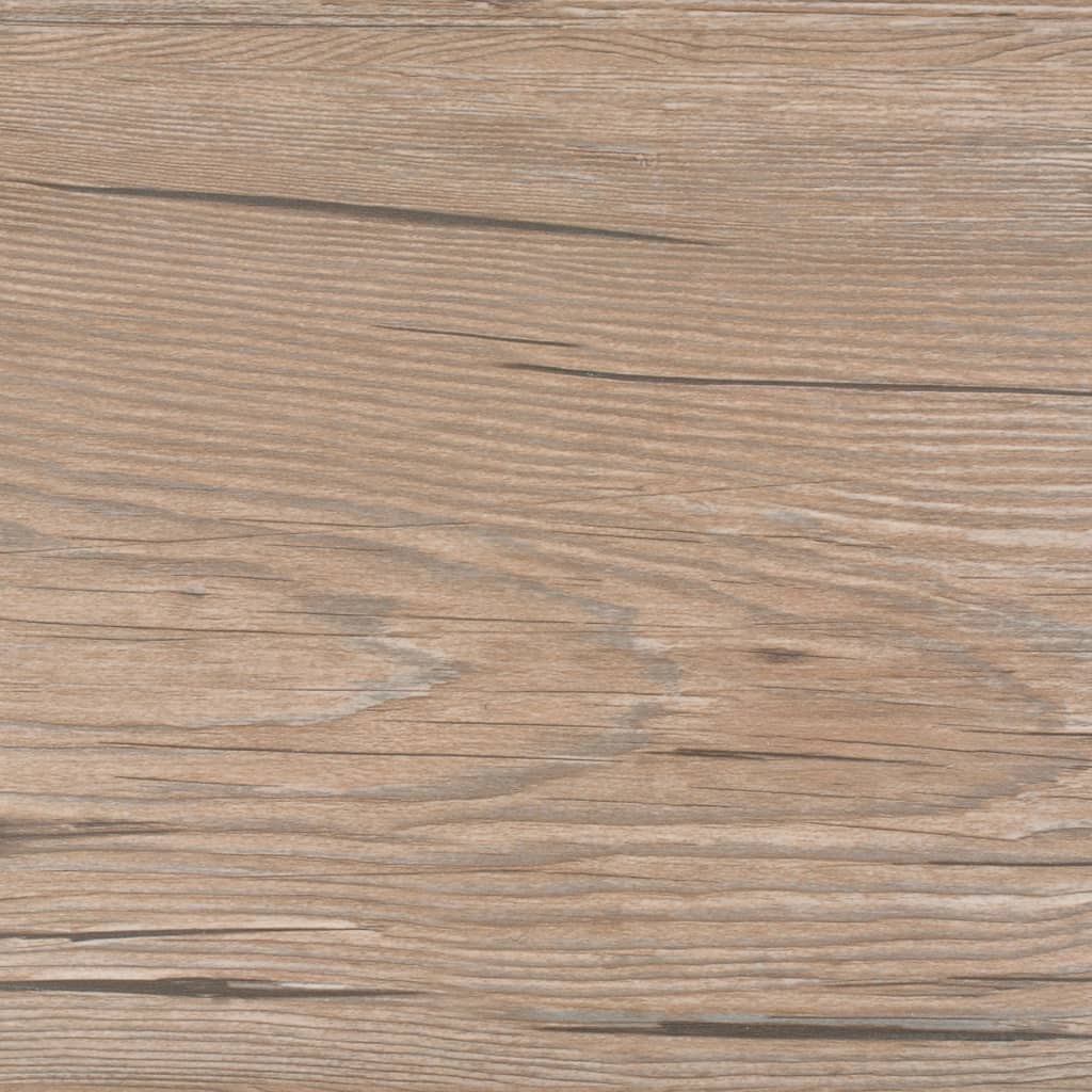 Vidaxl Dielen selbst -adhäsiv 5,21 m² 2 mm PVC Braune Eiche