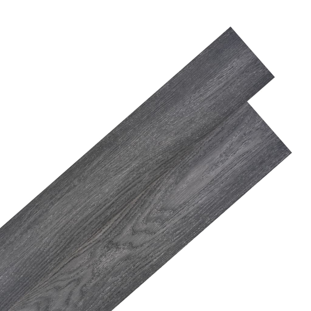 Vidaxl Dielen selbst -adhäsiv 5,21 m² 2 mm PVC Schwarz und Weiß