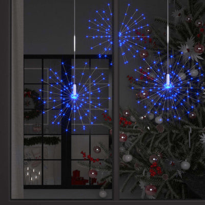 VidaXL Weihnachtsbeleuchtung Feuerwerk 140 LEDs kaltweiß außen 20 cm
