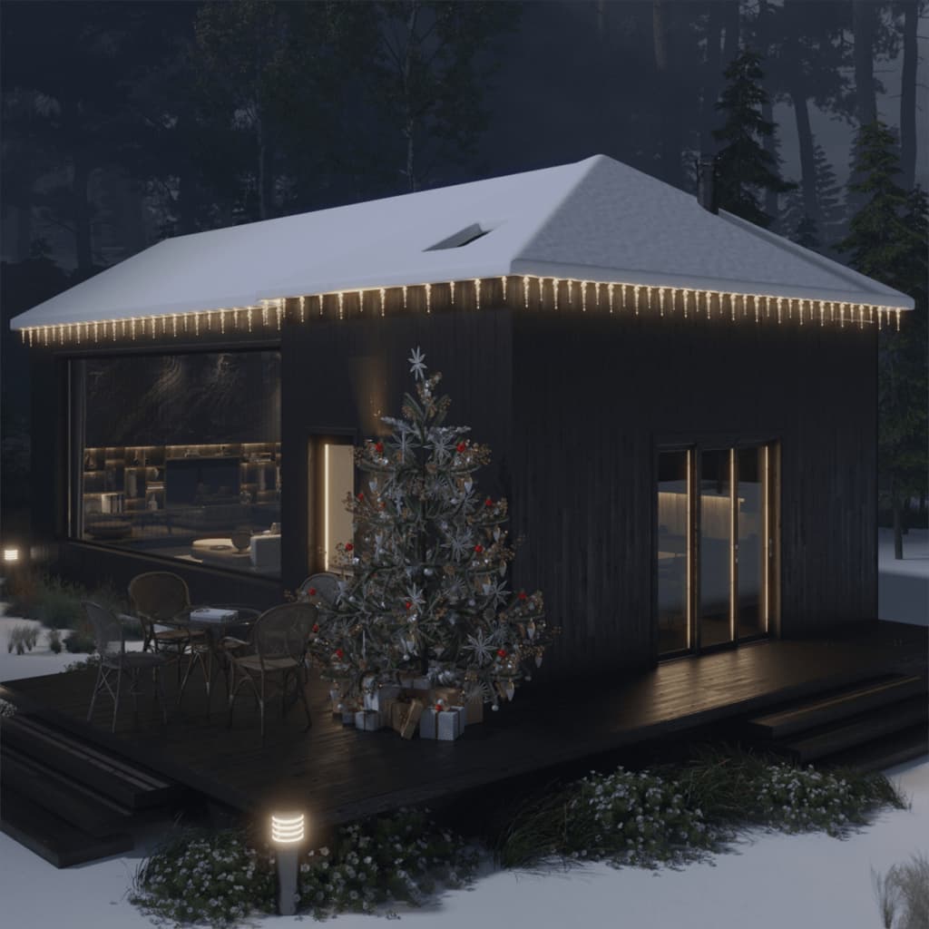 Vidaxl Weihnachtsbeleuchtung Eiskegel mit 40 LEDs Acryl warmes Weiß