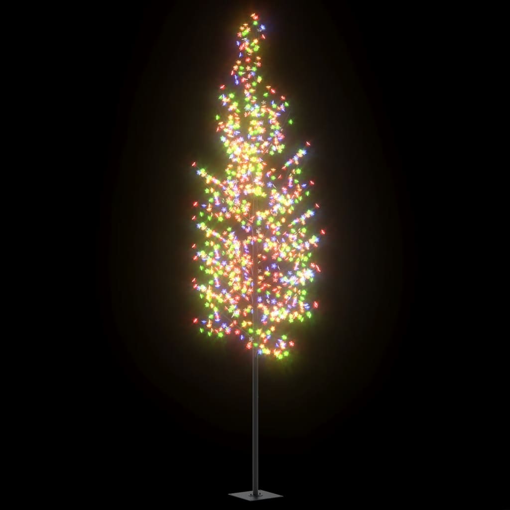 VIDAXL Weihnachtsbaum mit 1200 LEDs Multi -Colored Light Cherry Blossom 400 cm