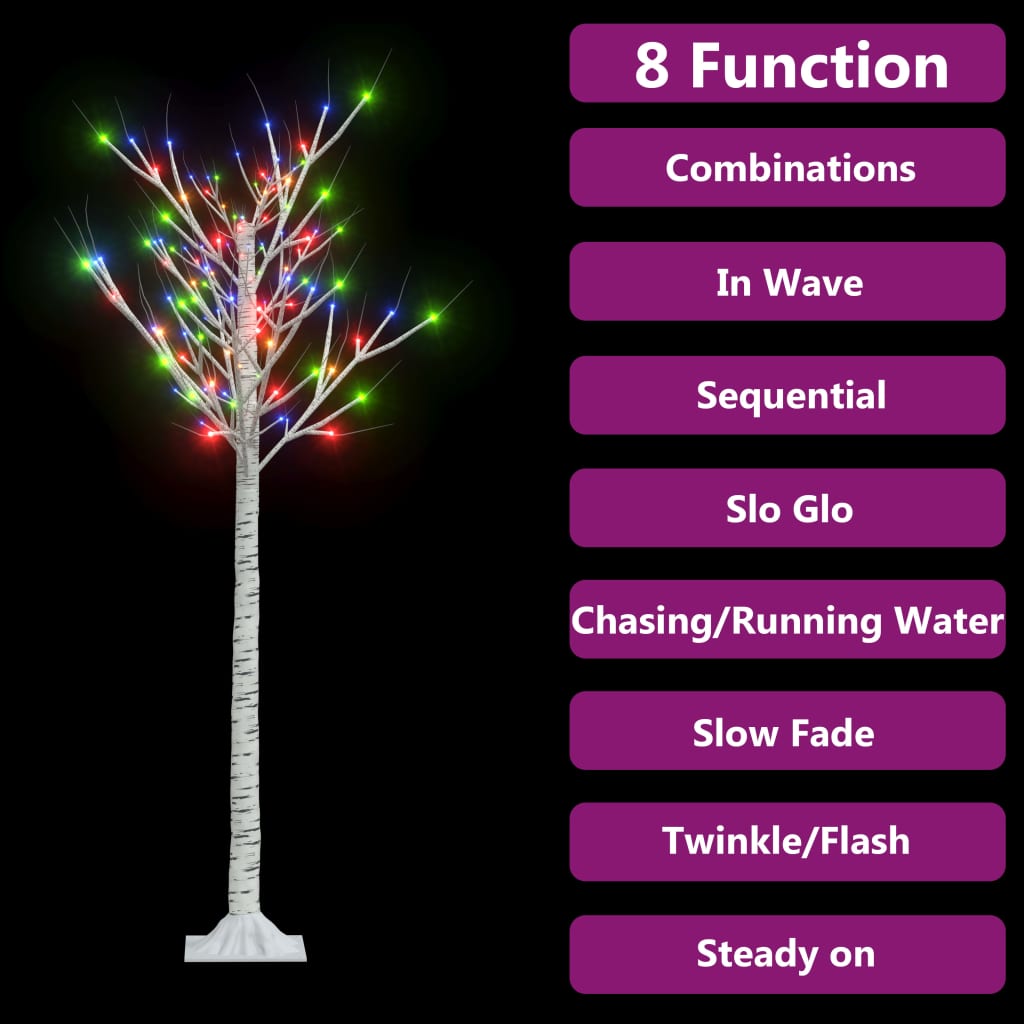 Vidaxl Christmas Tree Willow 140 mehrschwerte LEDs innerhalb und außerhalb von 1,5 m