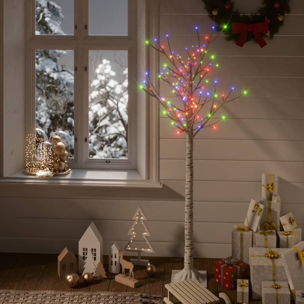 Vidaxl Christmas Tree Willow 140 mehrschwerte LEDs innerhalb und außerhalb von 1,5 m
