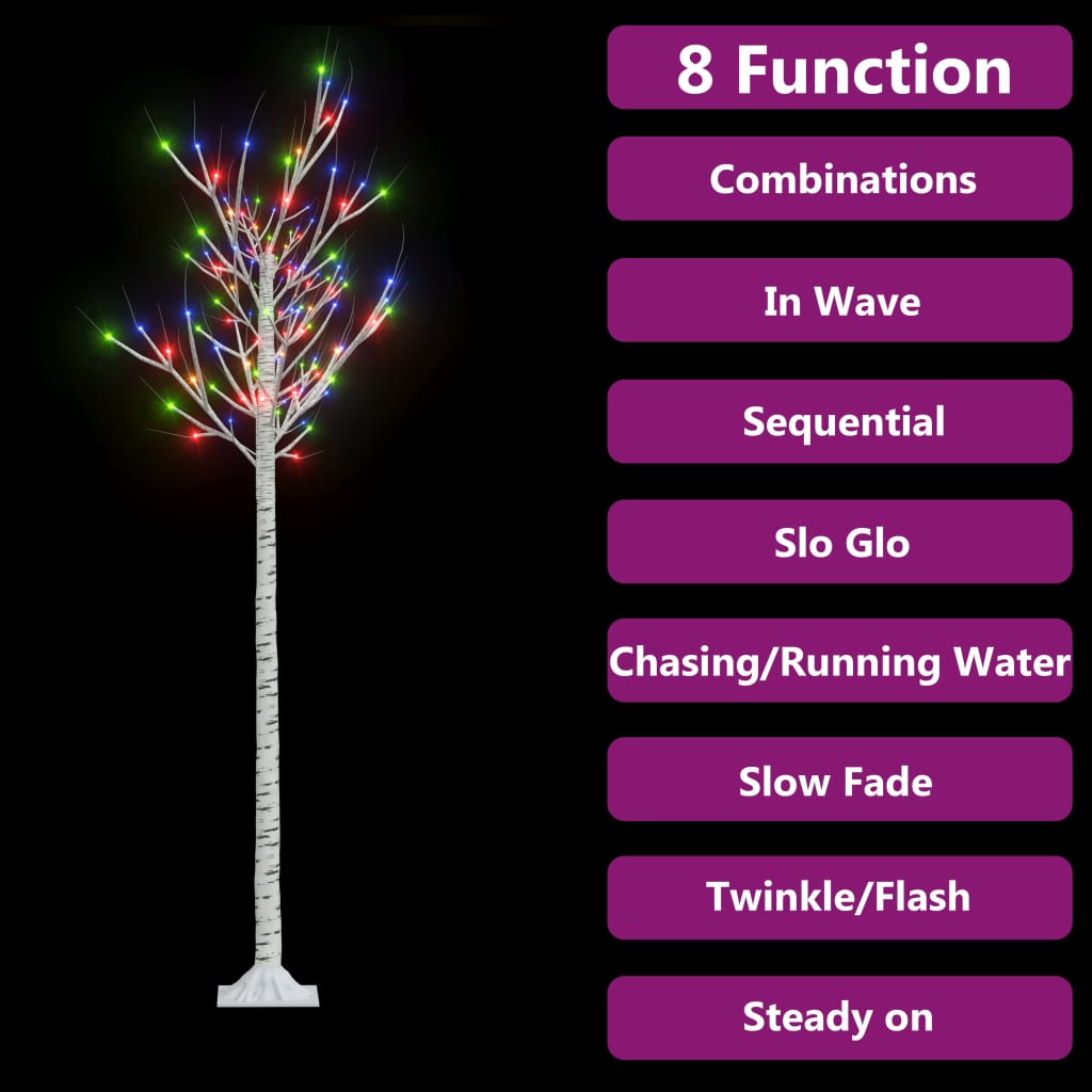Vidaxl Christmas Tree Willow 180 mehrschwerte LEDs innerhalb und außerhalb von 1,8 m