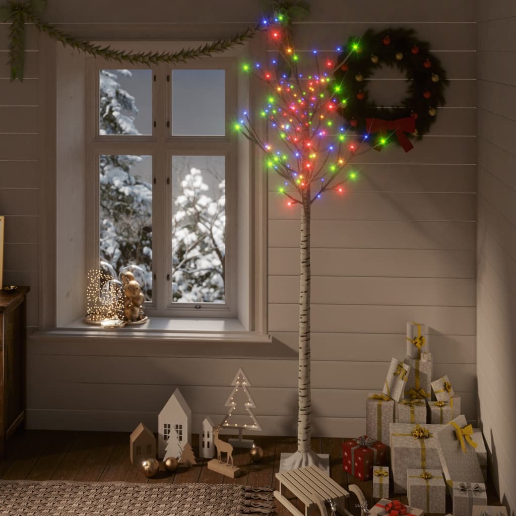 Vidaxl Christmas Tree Willow 180 mehrschwerte LEDs innerhalb und außerhalb von 1,8 m