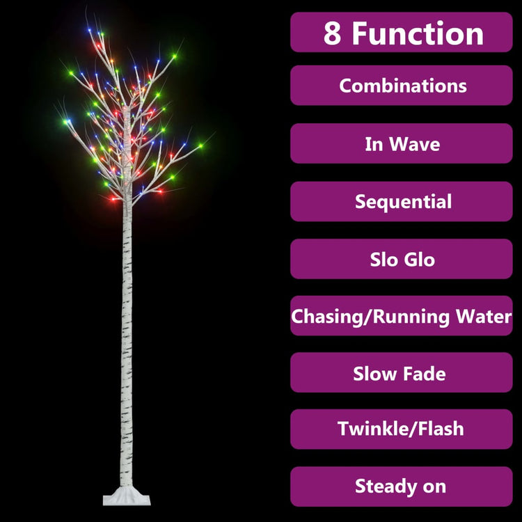 Vidaxl Christmas Tree Willow 200 mehrschwerte LEDs innerhalb und außerhalb von 2,2 m