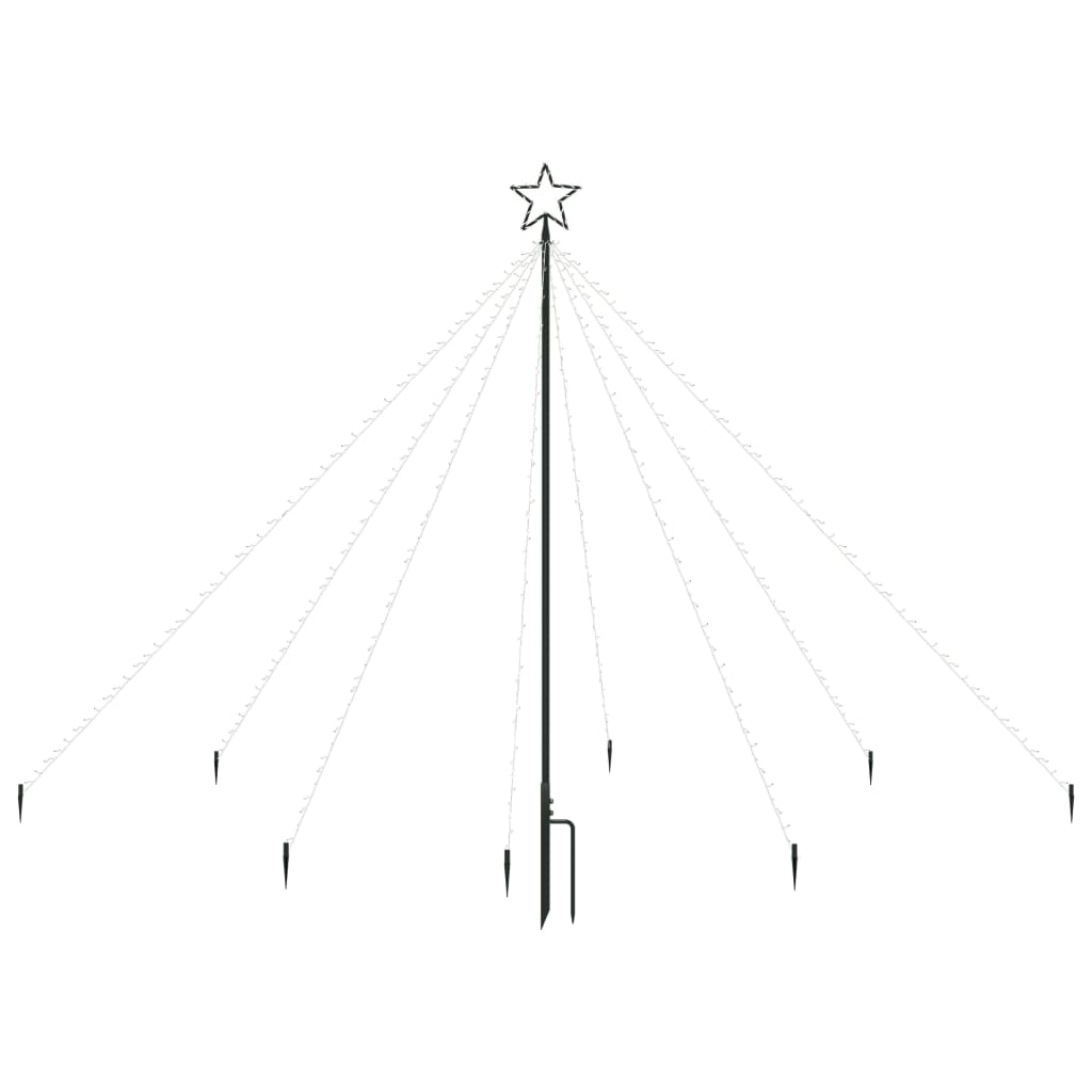 Vidaxl Weihnachtsbaumbeleuchtung 400 LEDs in 2,5 m blau