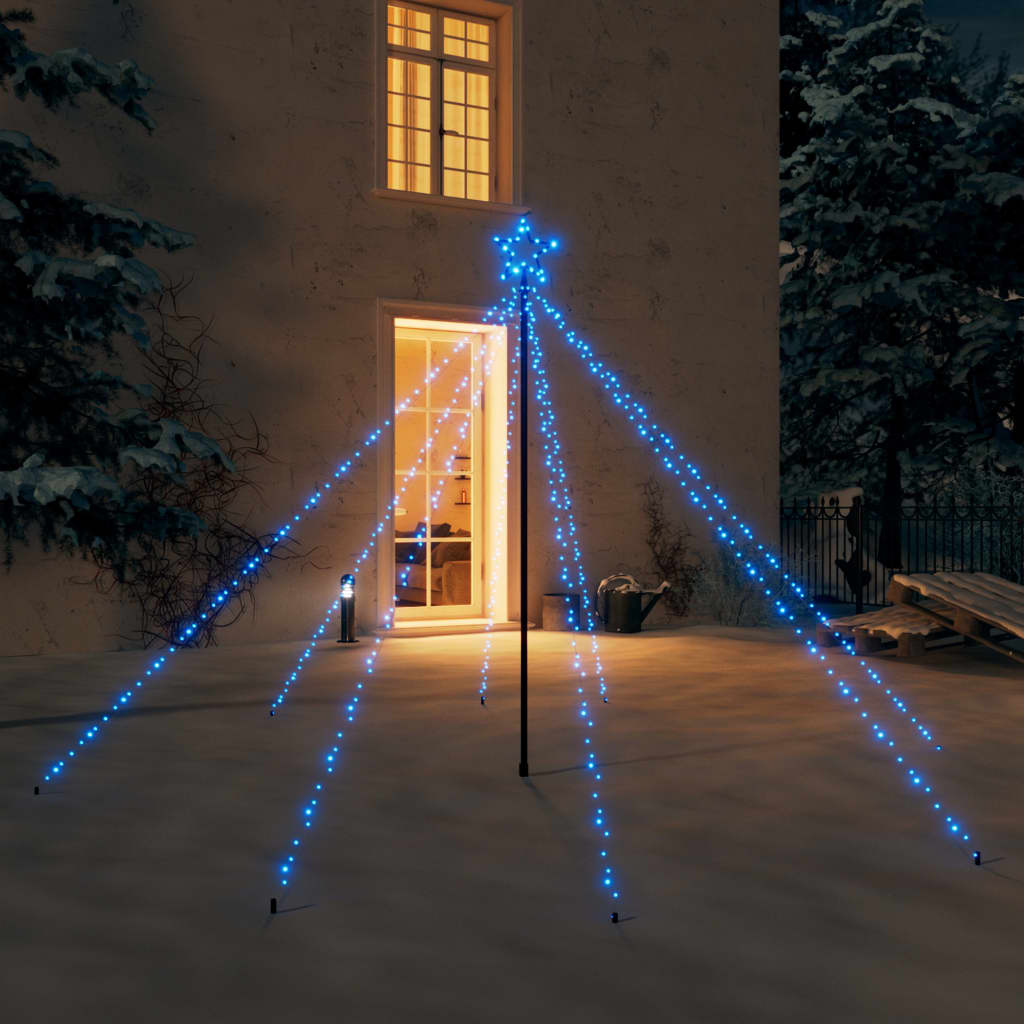 Vidaxl Weihnachtsbaumbeleuchtung 400 LEDs in 2,5 m blau