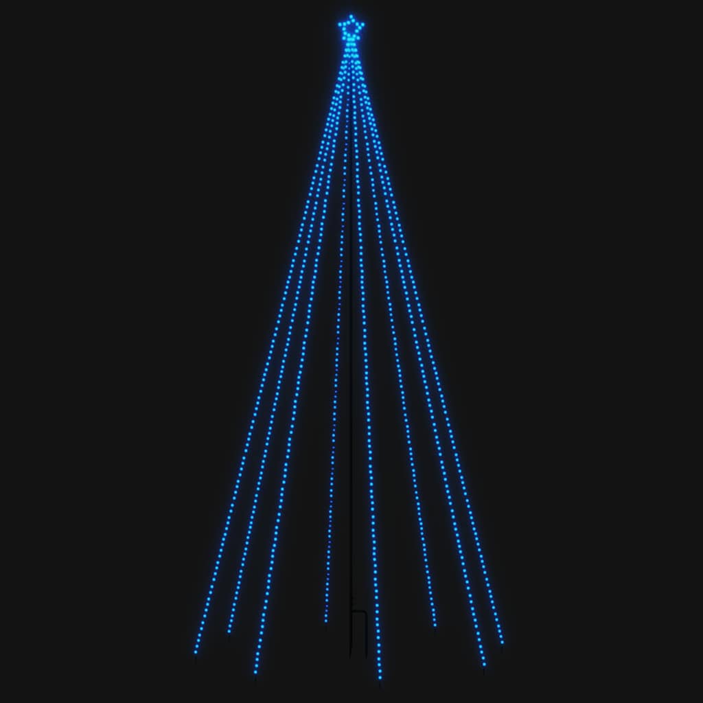 Vidaxl -LED -Weihnachtsbaum innen außerhalb von 576 LEDs 3,6 m blau