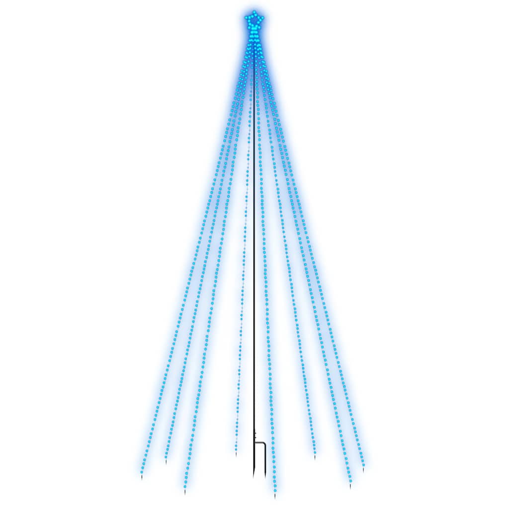 Vidaxl -LED -Weihnachtsbaum innen außerhalb von 576 LEDs 3,6 m blau
