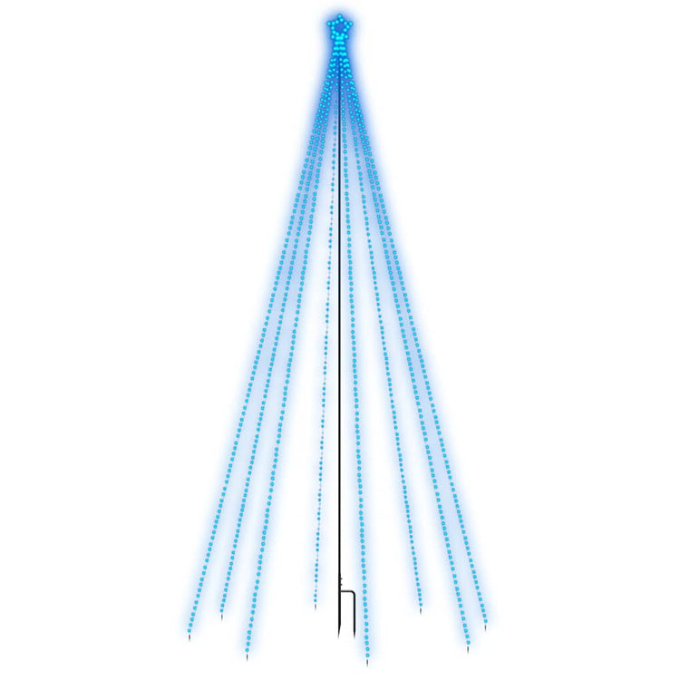 Vidaxl -LED -Weihnachtsbaum innen außerhalb von 576 LEDs 3,6 m blau