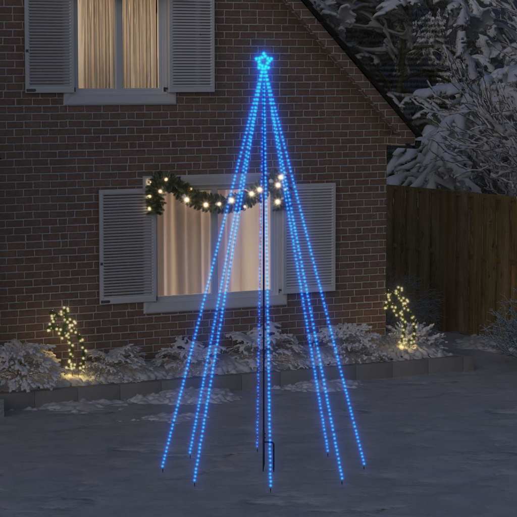Vidaxl -LED -Weihnachtsbaum innen außerhalb von 576 LEDs 3,6 m blau