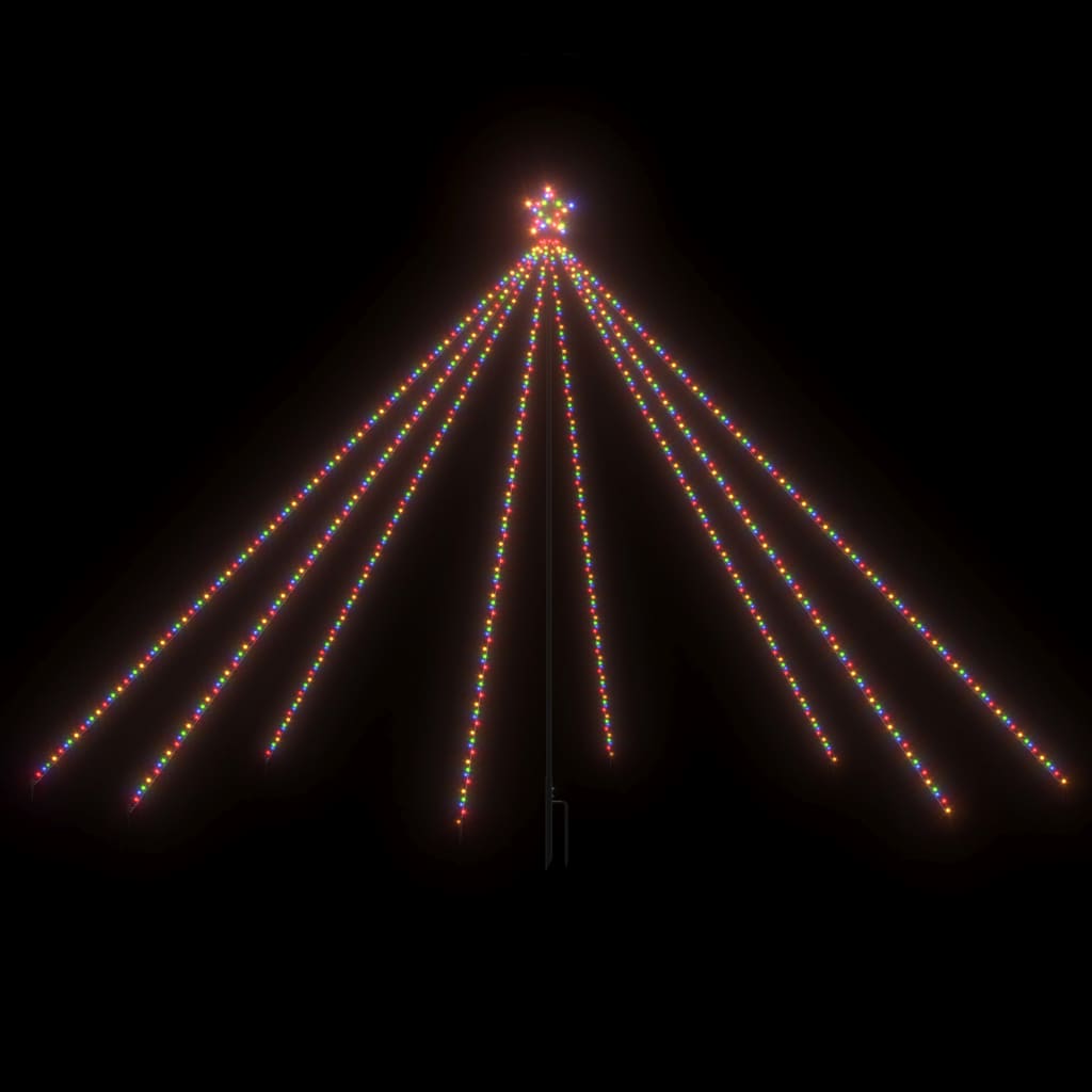 Vidaxl Weihnachtsbaumbeleuchtung 576 LEDs im Inneren von 3,6 m mehrfarbig