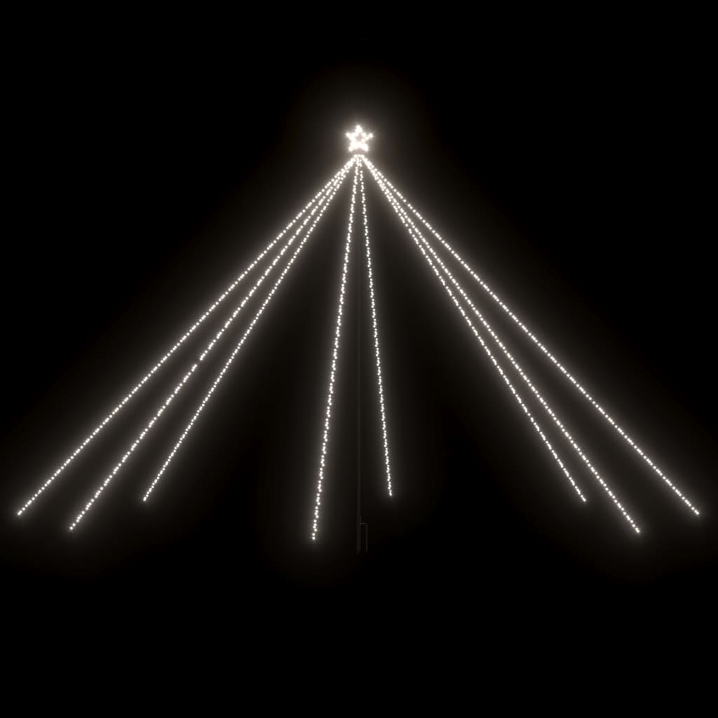 Vidaxl -LED -Weihnachtsbaum in 800 LEDs kalt weiß 5 m