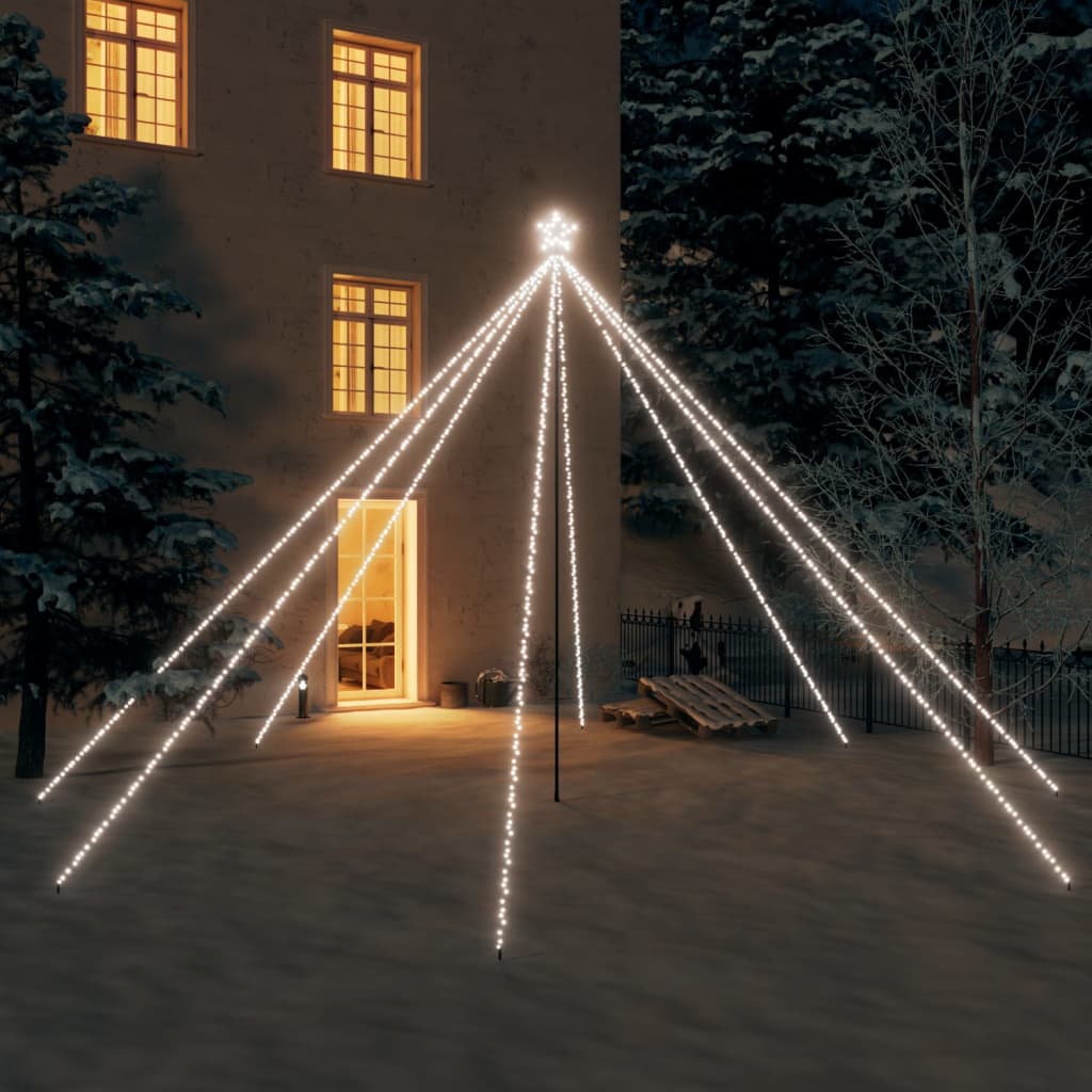 Vidaxl -LED -Weihnachtsbaum in 800 LEDs kalt weiß 5 m