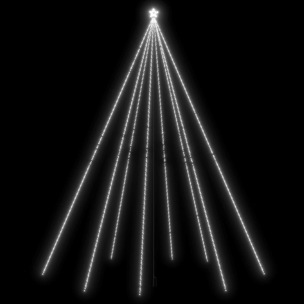 Vidaxl -LED -Weihnachtsbaum in 1300 LEDs kalt weiß 8 m