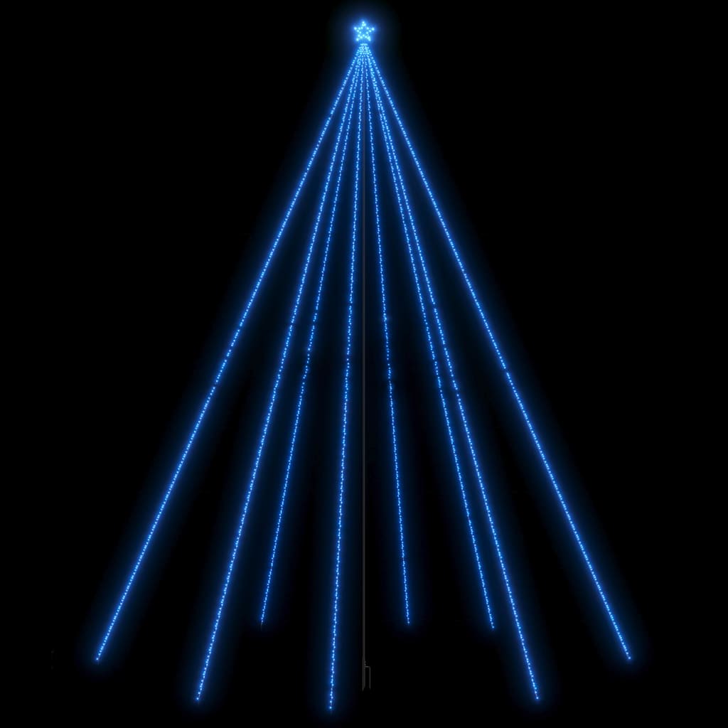 Vidaxl -LED -Weihnachtsbaum in 1300 LEDs 8 m blau