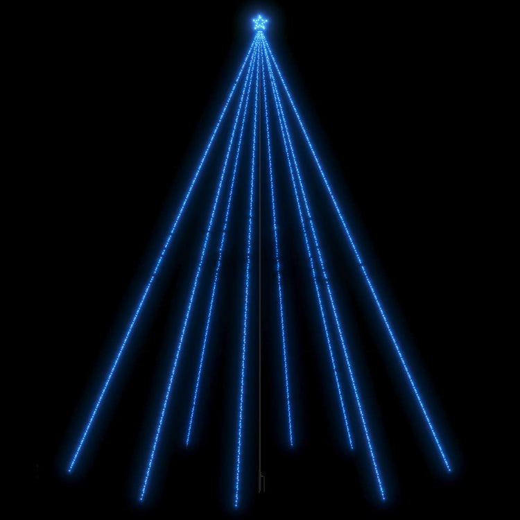 Vidaxl -LED -Weihnachtsbaum in 1300 LEDs 8 m blau