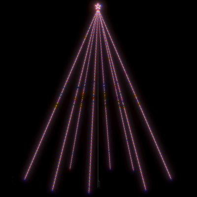 Vidaxl -LED -Weihnachtsbaum in 1300 LEDs farbenfroh 8 m