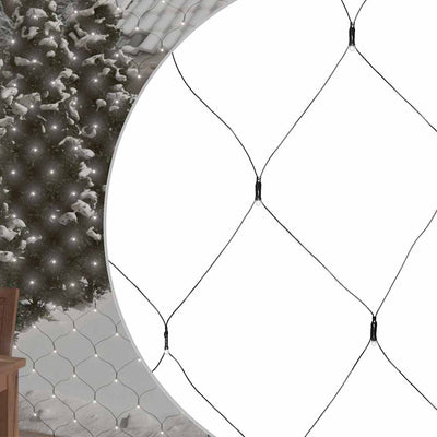 Vidaxl Weihnachtsnetzwerk beleuchtet 204 LEDs innerhalb und außerhalb von 3x2 m kaltem Weiß