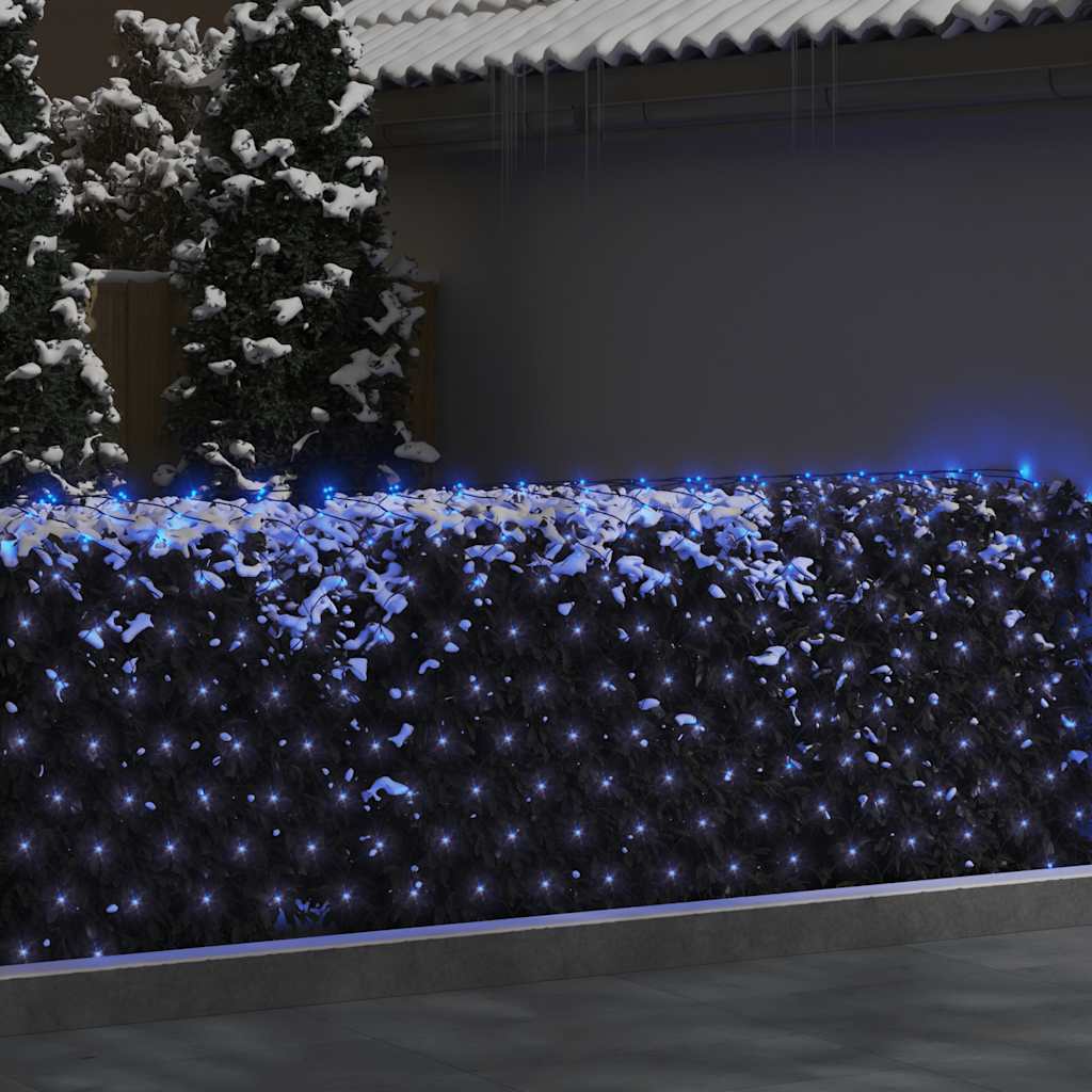 Vidaxl Weihnachtsnetzwerk beleuchtet 204 LEDs innerhalb und außerhalb von 3x2 m blau