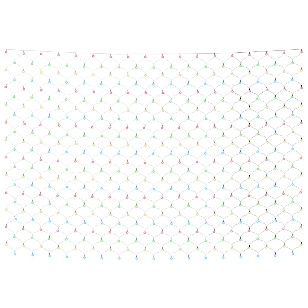 VIDAXL Weihnachtsknetzbeleuchtung 204 LEDs in 3x2 M Multicolours