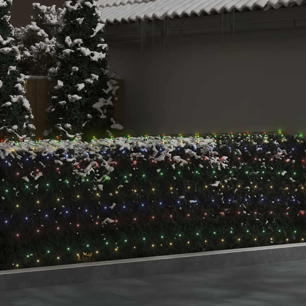 VIDAXL Weihnachtsknetzbeleuchtung 204 LEDs in 3x2 M Multicolours