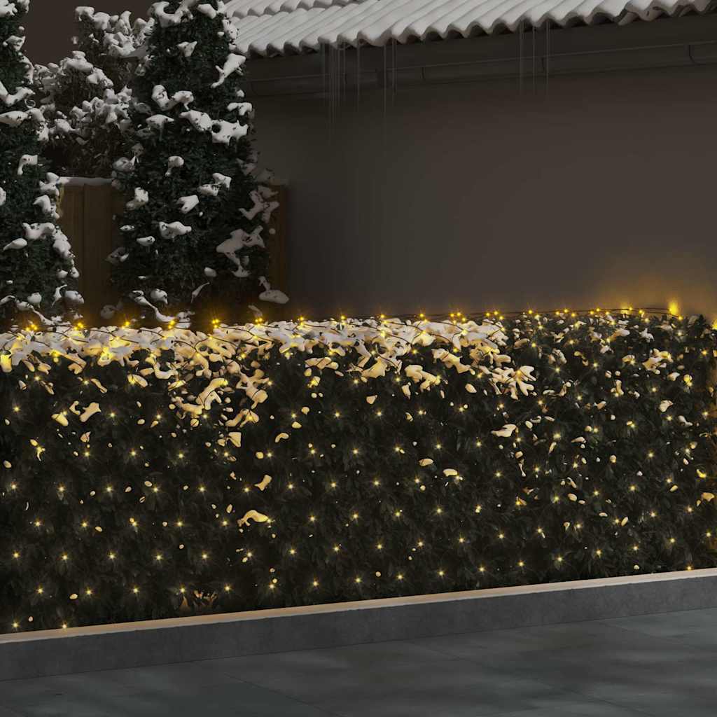 Vidaxl Weihnachtsnetzwerk beleuchtet 306 LEDs innerhalb und außerhalb von 3x3 M warmem Weiß