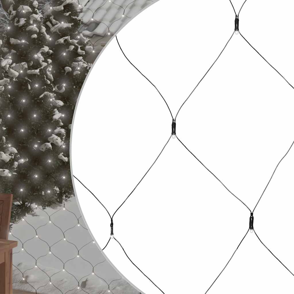 Vidaxl Weihnachtsnetzwerk beleuchtet 306 LEDs innerhalb und außerhalb von 3x3 m kalt weiß