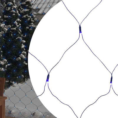 Vidaxl Weihnachtsnetzwerk beleuchtet 306 LEDs innerhalb und außerhalb von 3x3 m blau