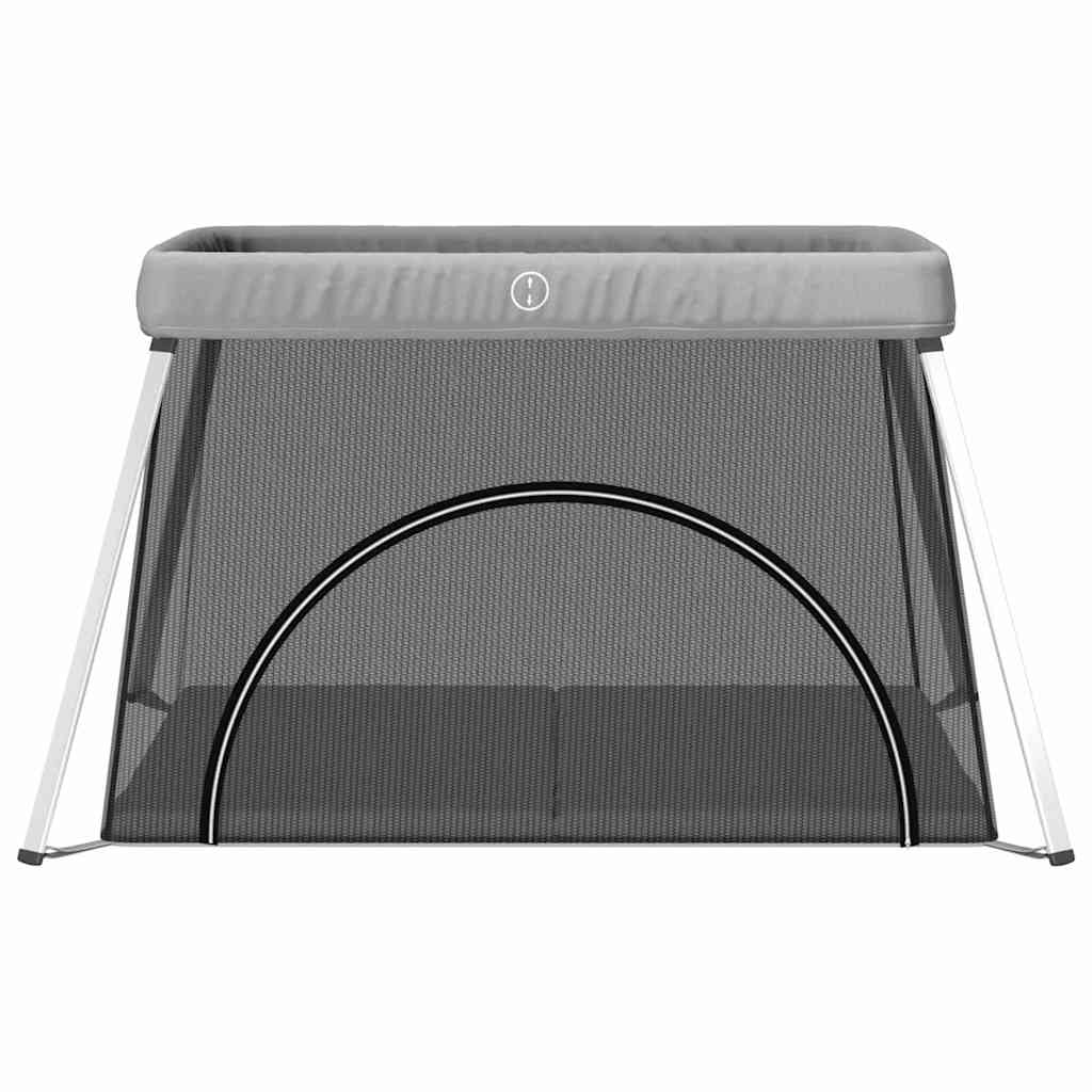 Vidaxl -Babybox mit Matratze Leinen hellgrau